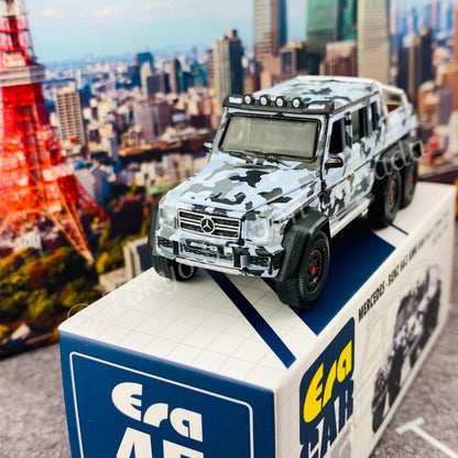 ERA CAR 45 1/64 Mercedes-Benz G63 AMG 6x6 Black & White Camo MB206X6RN45