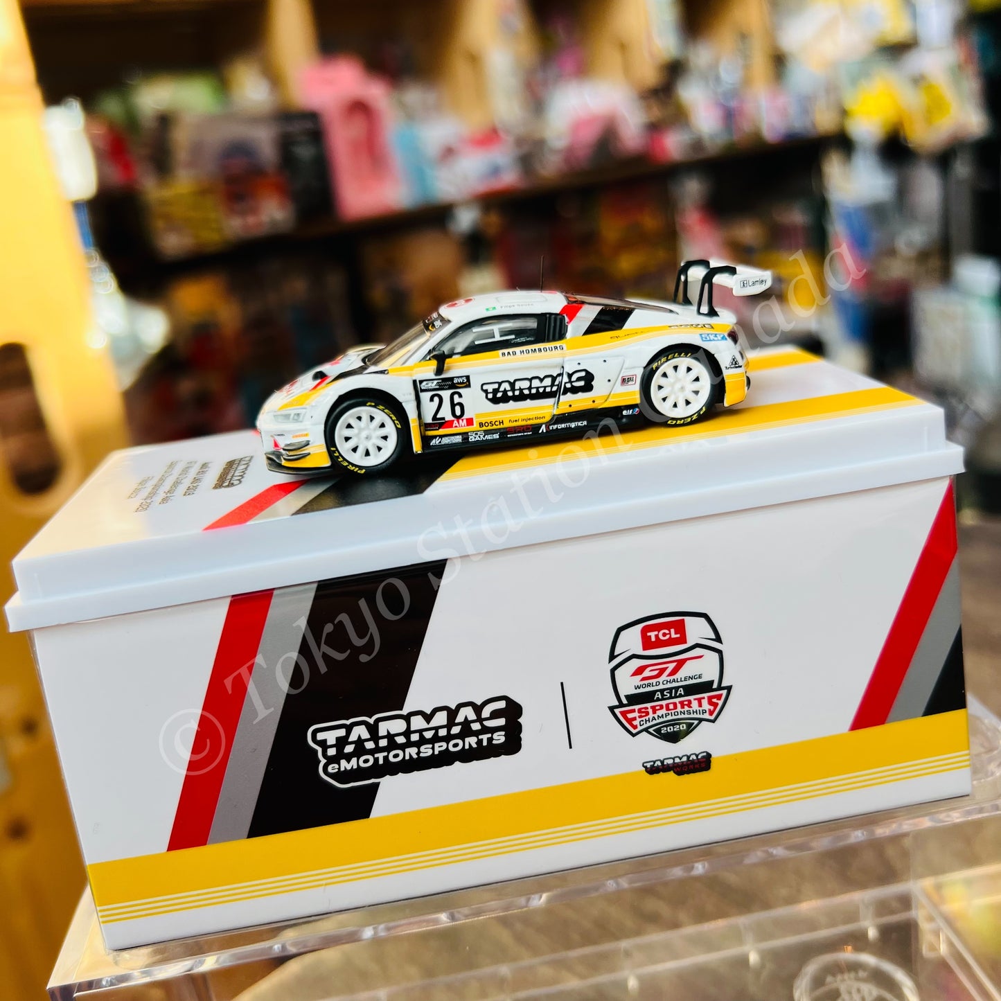 TARMAC WORKS 1/64 HOBBY64 Audi R8 LMS 2019 GT World Challenge Asia Esports Championship 2020 Tarmac eMotorsports Filipe Souza T64-043-SOUZA