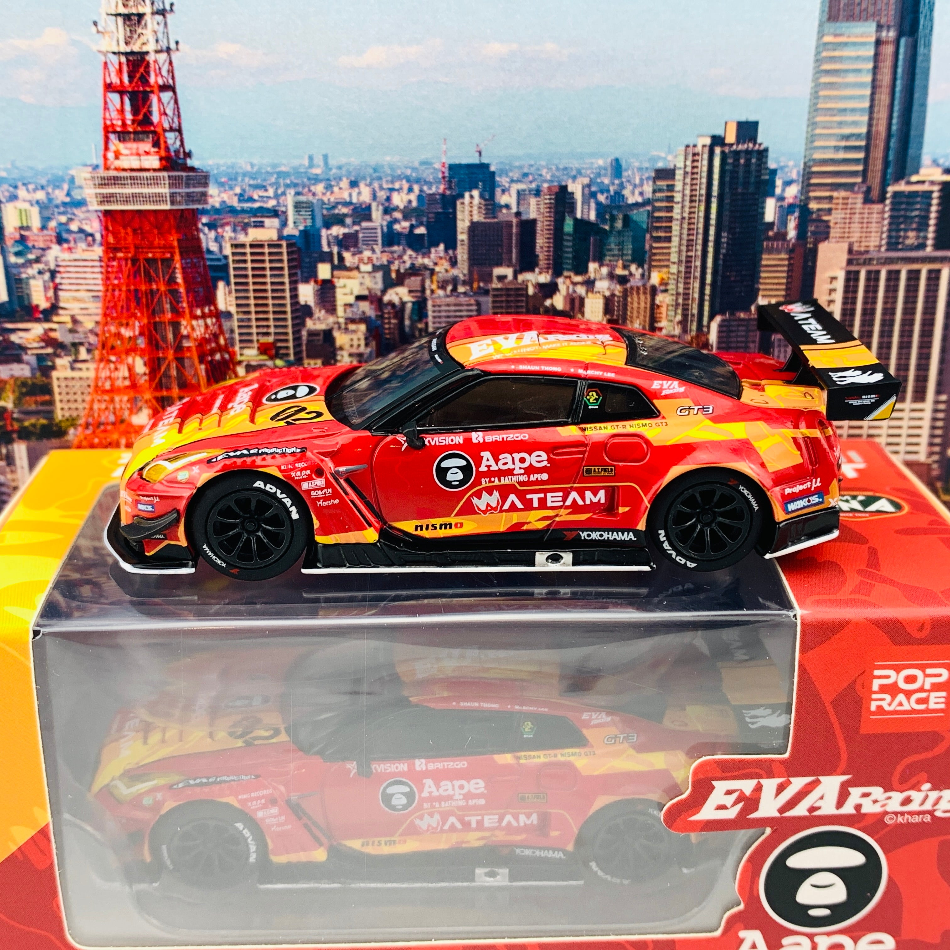POP RACE x MINI GT 1/64 EVA RT Production Model-02 X Works GTR