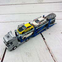 MINI GT 1/64 Mercedes-Benz Actros With Car Carrier Trailer RHD MGT00111-R