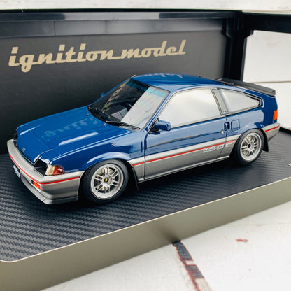 Ignition Model 1/18 Honda BALLADE SPORTS CRX Si (E-AS) Blue/Silver IG1628