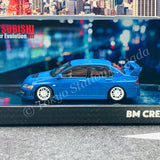 BM CREATIONS JUNIOR 1/64 Mitsubishi Lancer Evolution VII BLUE RHD with Extra Wheel Set and Lowering Parts 64B0088
