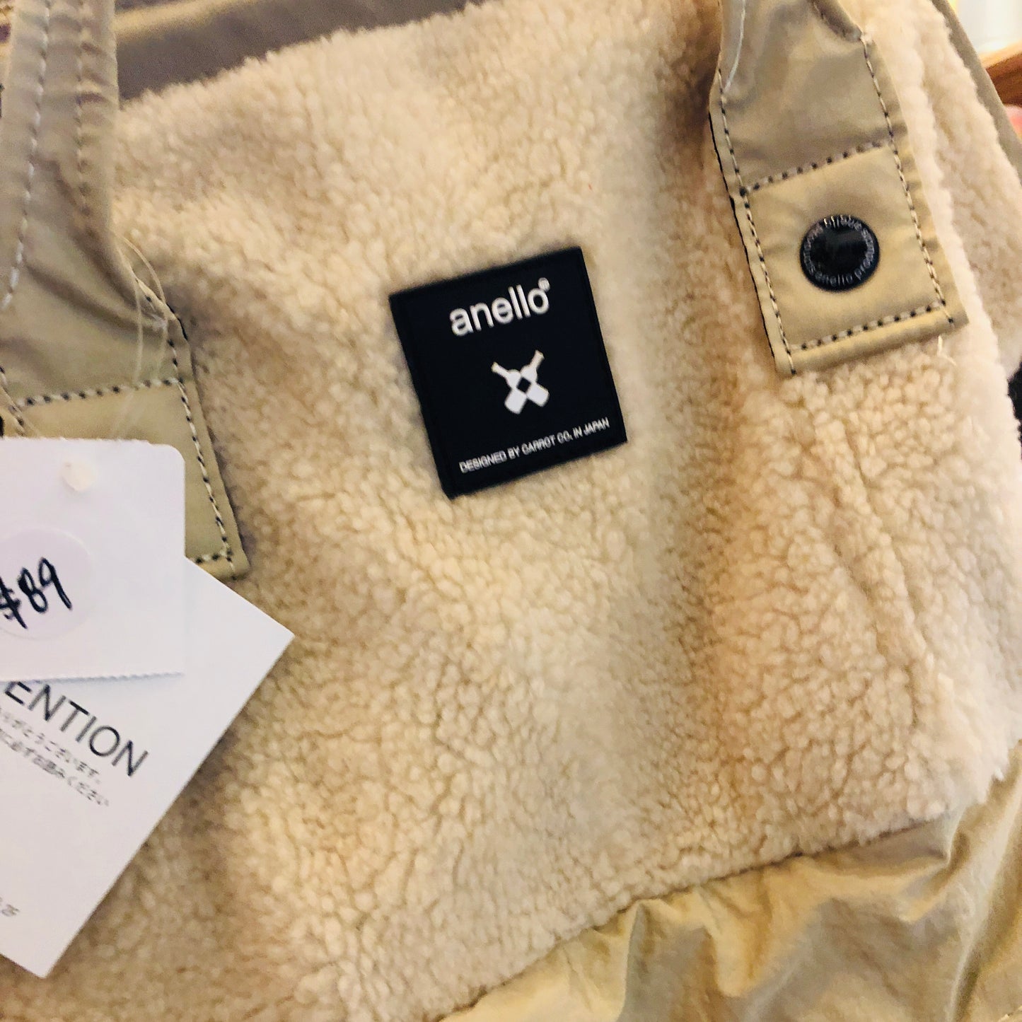 anello® Faux Fur Backpack Off White