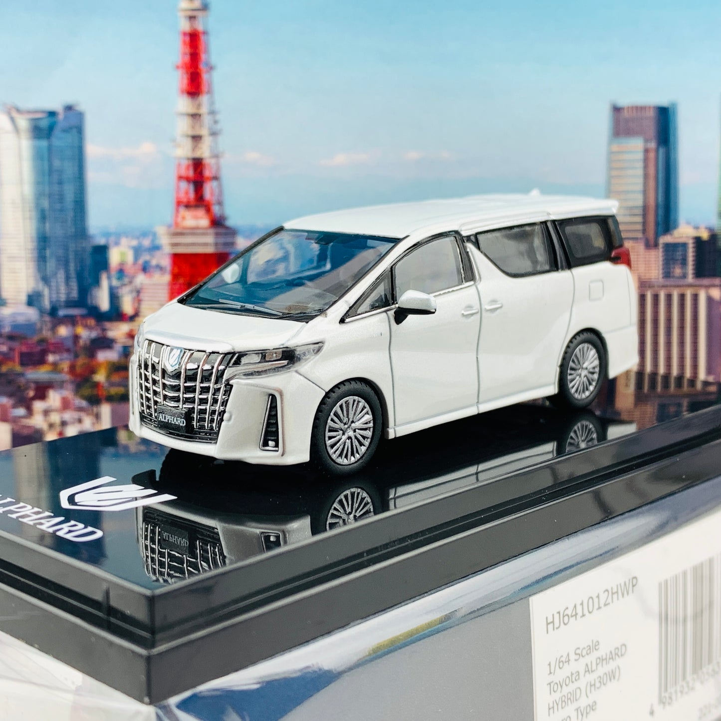 HOBBY JAPAN 1/64 Toyota ALPHARD HYBRID (H30W) AERO TYPE White Pearl HJ641012HWP