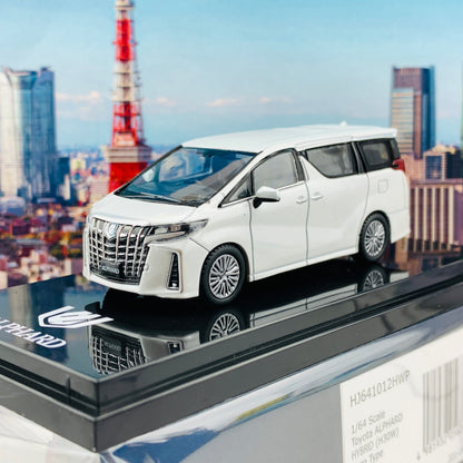 HOBBY JAPAN 1/64 Toyota ALPHARD HYBRID (H30W) AERO TYPE White Pearl HJ641012HWP