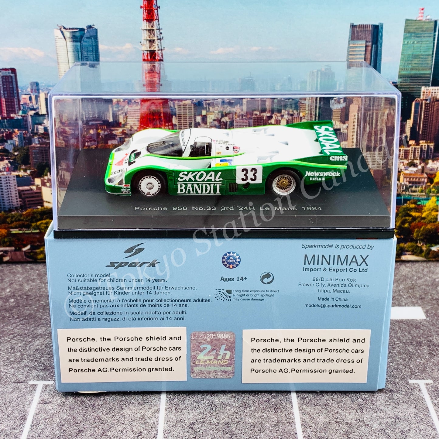 Sparky 1/64 Porsche 956 No.33 3rd 24H Le Mans 1984 D. Hobbs - P. Streiff - S. van der Merwe Y178