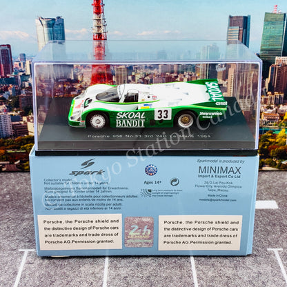 Sparky 1/64 Porsche 956 No.33 3rd 24H Le Mans 1984 D. Hobbs - P. Streiff - S. van der Merwe Y178