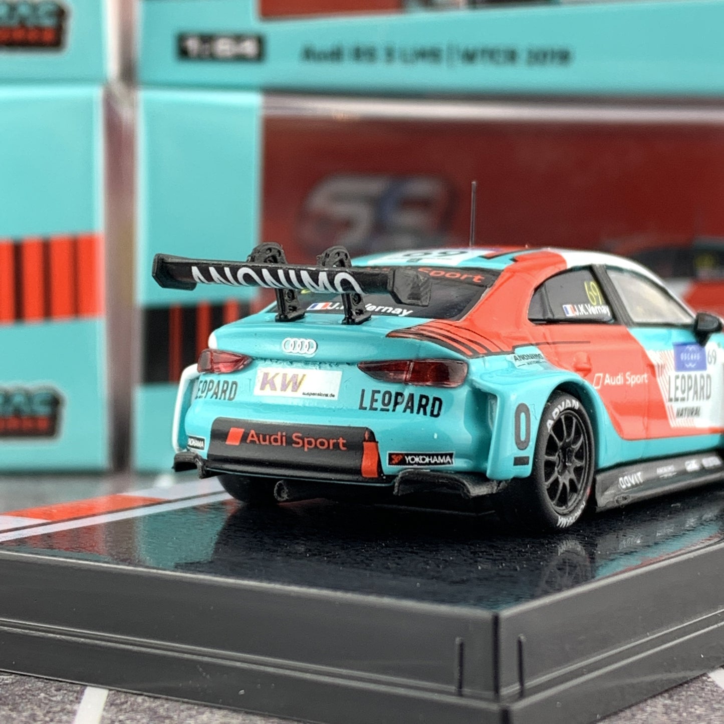 Tarmac Works 1/64 Audi RS3 LMS WTCR 2019 Jean-Karl Vernay T64-013-19WTCR69