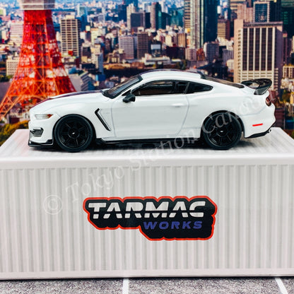TARMAC WORKS 1/64 Global64 Ford Mustang Shelby GT350R White Metallic T64G-011-WH