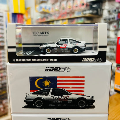 INNO64 1/64 Toyota SPRINTER TRUENO AE86 Tuned by "TEC-ART'S" @TRACKERZ DAY MALAYSIA EVENT MODEL IN64-AE86T-TECARTS