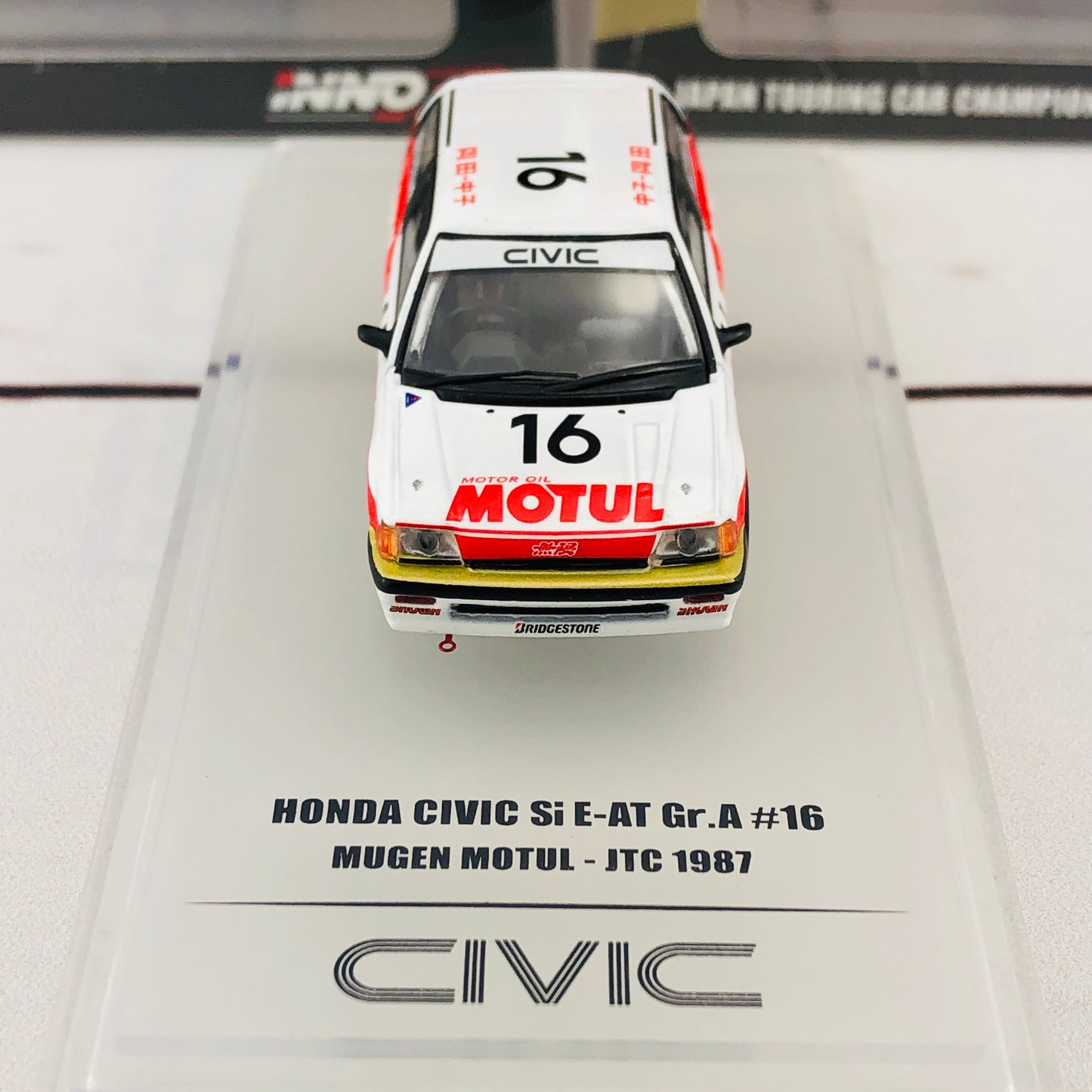 INNO64 HONDA CIVIC Si E-AT Gr.A #16 Mugen Motul - JTC 1987 IN64-EAT-MOT87
