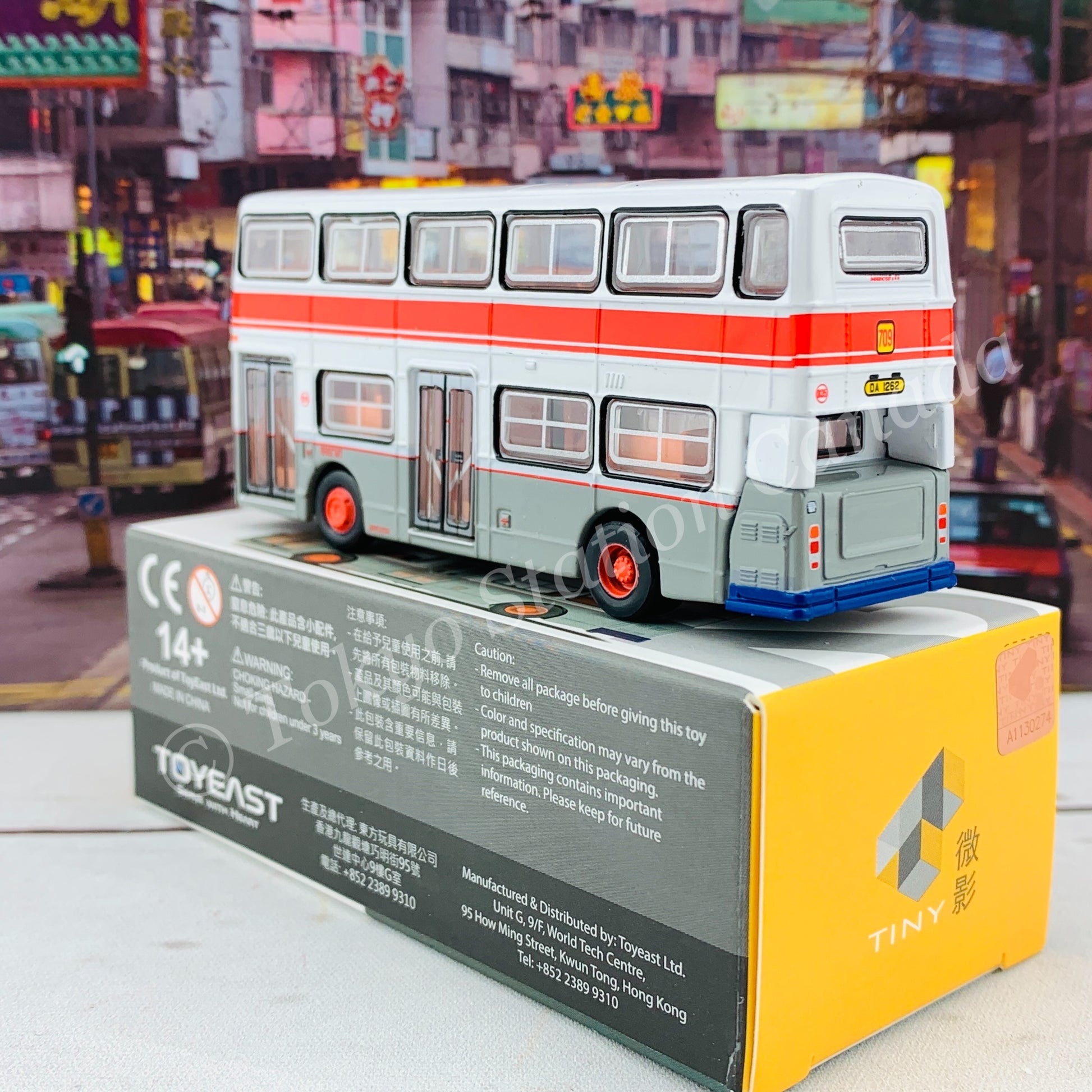 TINY 微影 L32 DAIMLER Fleetline DMS Grey (709 Chi Lok Fa Yuen to Tsim Sha Tsui East 置樂花園 - 尖沙咀東部）ATC65001