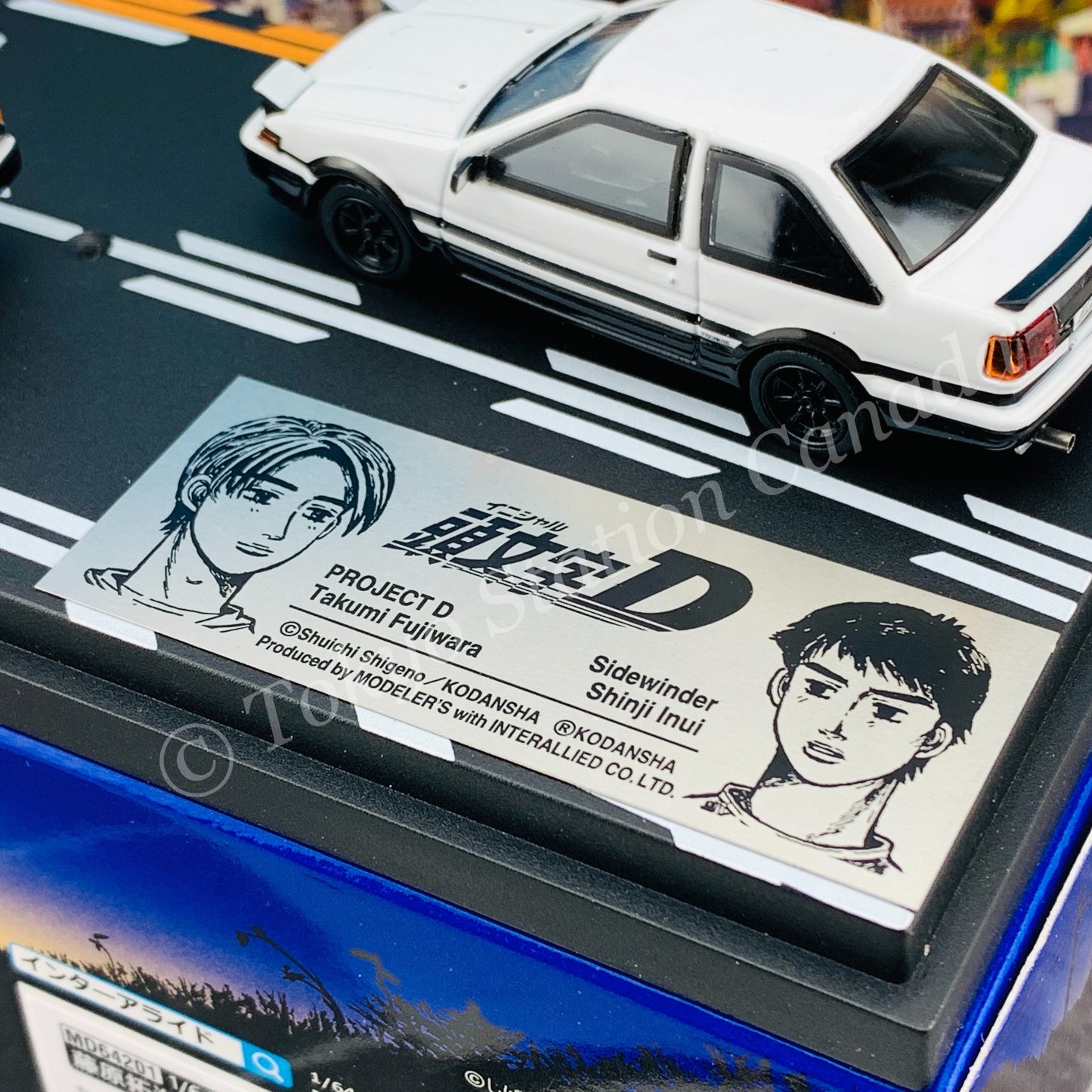 MODELER'S 1/64 Initial D Set Vol.1 Takumi Fujiwara Trueno (AE86) & Shinji Inui Trueno 2 Door (AE86) MD64201