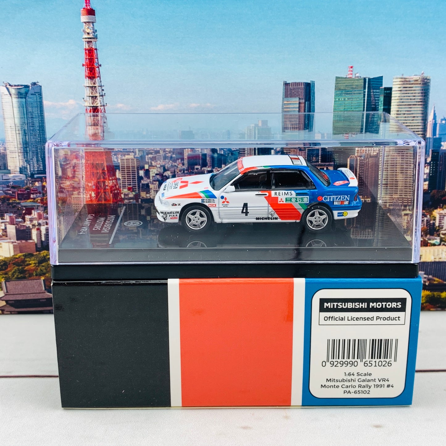 PARA64 1/64 Mitsubishi Galant VR4 Monte Carlo Rally 1991 #4 PA-65102