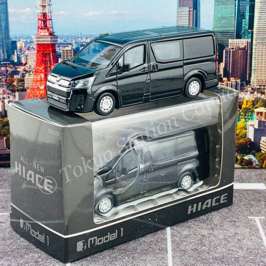 Model 1 1/64 Toyota Hiace 300 BLACK MICA C33123