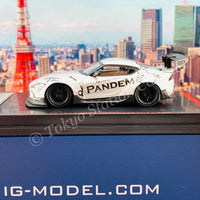 Ignition Model 1/64 PANDEM Supra (A90) Silver with Mr. Miura metal figurine IG2338