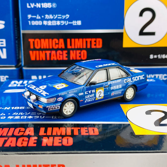 Tomytec Tomica Limited Vintage Neo 1/64 Nissan Bluebird SSS-R Calsonic #10 1989 LV-N185d