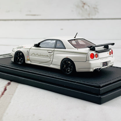 Ignition Model 1/43 Nissan Skyline GTR Mine's R34 White IG1812