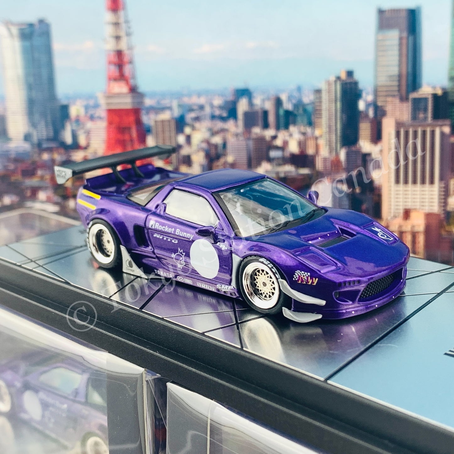 INNO64 1/64 NSX (NA) ROCKET BUNNY V2 AERO Metallic Purple IN64-NSXP-MP