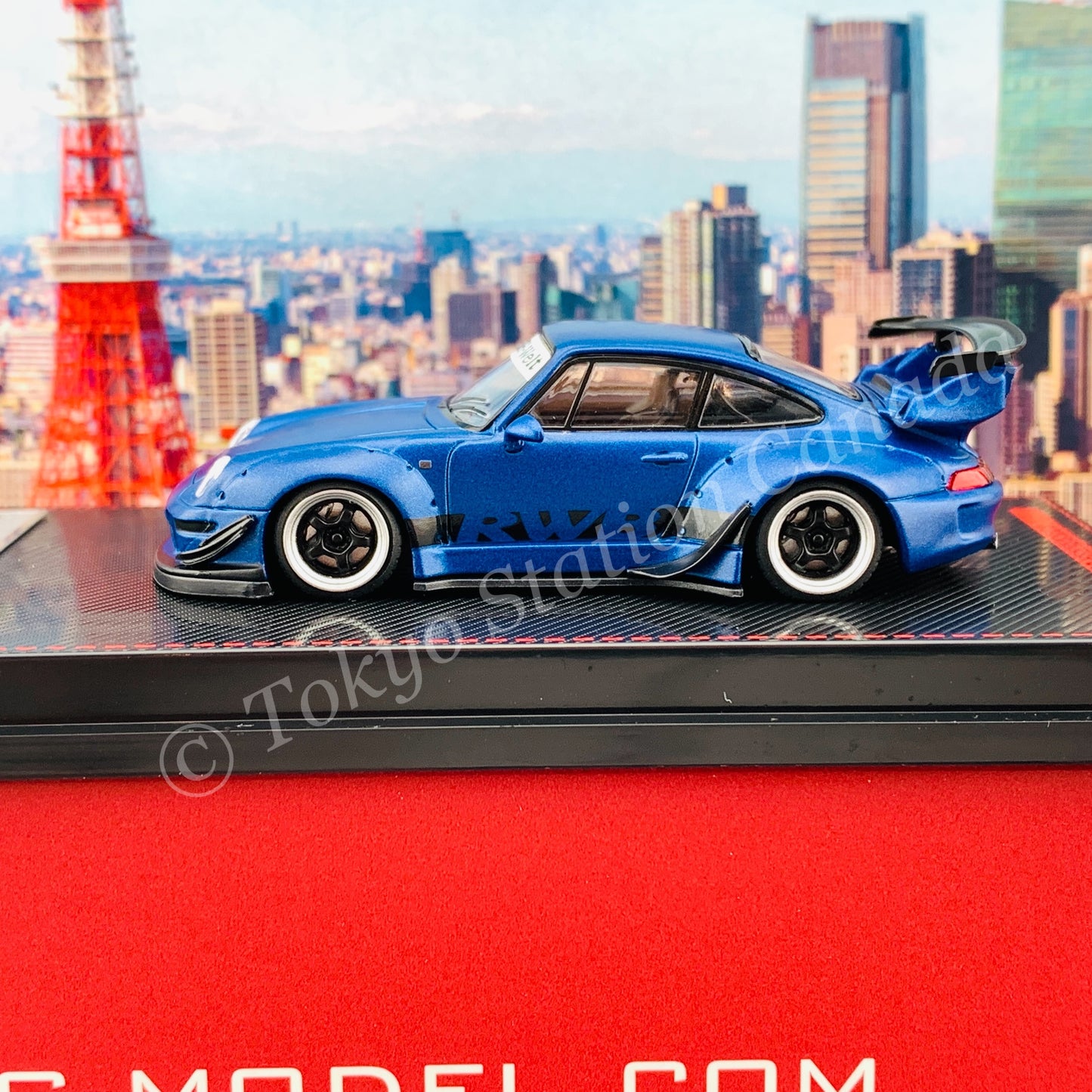 Ignition Model 1/64 RWB 993 Matte Blue Metallic IG2150
