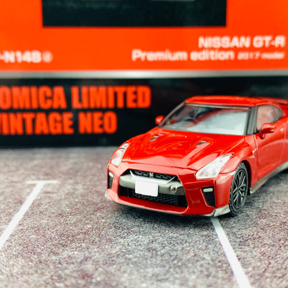 Tomica Limited Vintage Neo 1/64 Nissan GTR Premium Edition 2017 Model RED