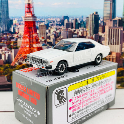 Tomytec Tomica Limited Vintage Neo 1/64 Nissan Skyline Hardtop 2000GT-EX (White) 1977 LV-N222b