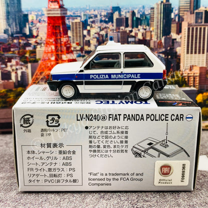 TOMYTEC Tomica Limited Vintage Neo 1/64 Fiat Panda (Police Car) LV-N240a