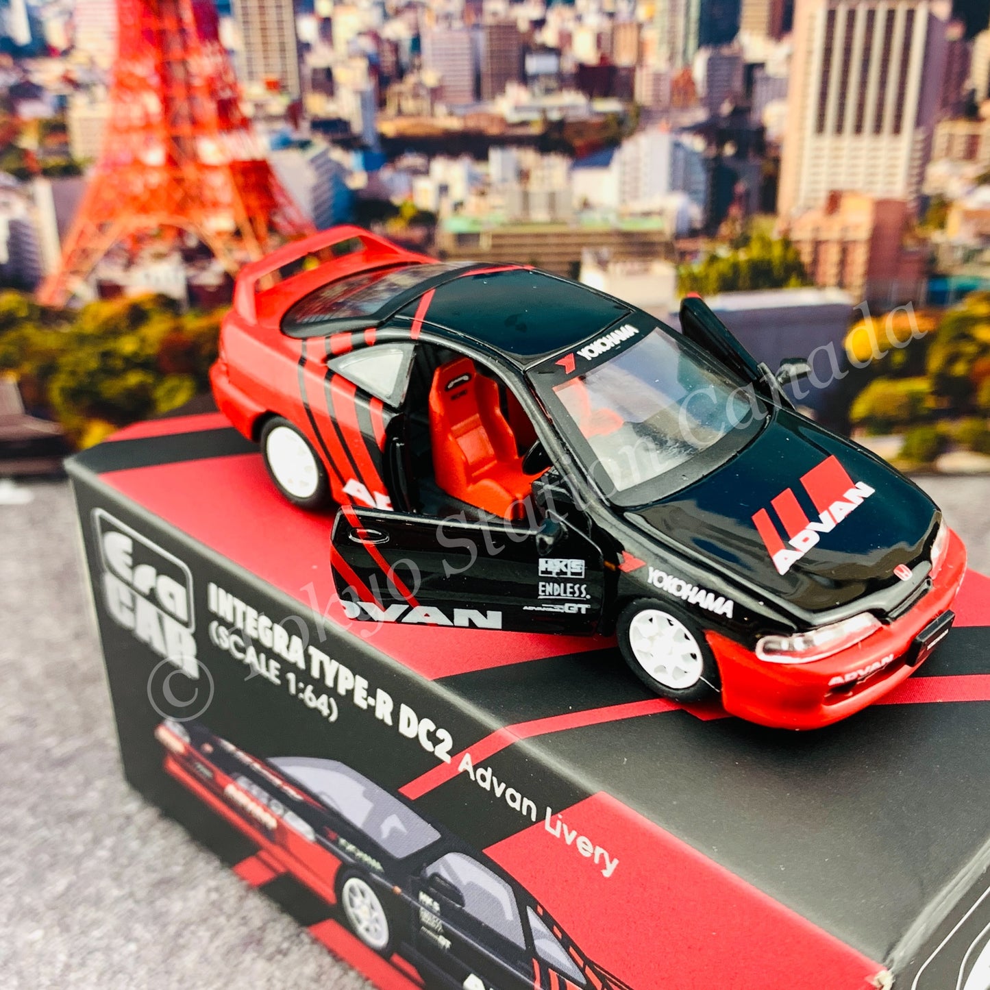 ERA CAR 1/64 SP53 Integra Type R Dc2 Advan Livery HA21DC2SP53