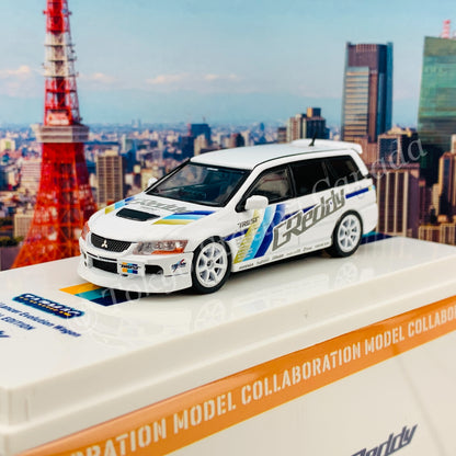 Tarmac Works 1/64 Mitsubishi Lancer Evolution Wagon GReddy "2021 Tokyo Auto Salon Special" T64-042-GDY