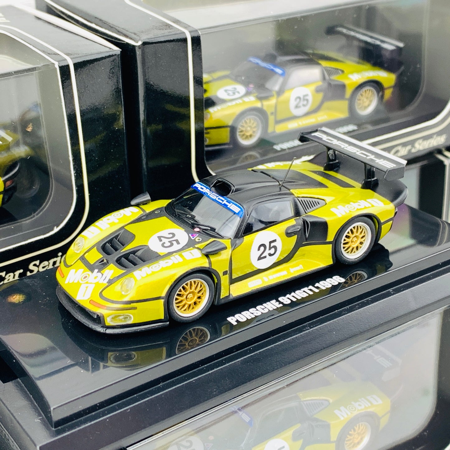 KYOSHO Beads Collection 1/64 Porsche 911 GT1 1996 Pre-Qualifications #25 LM 06521D