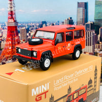 MINI GT 1/64 Land Rover Defender 110  UK Royal Mail Post Bus RHD MGT00152-R