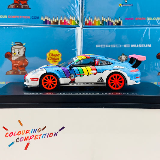 Sparky 1/64 Porsche 991 #88 Sparky Singapore Final PCCA 2015 Y007
