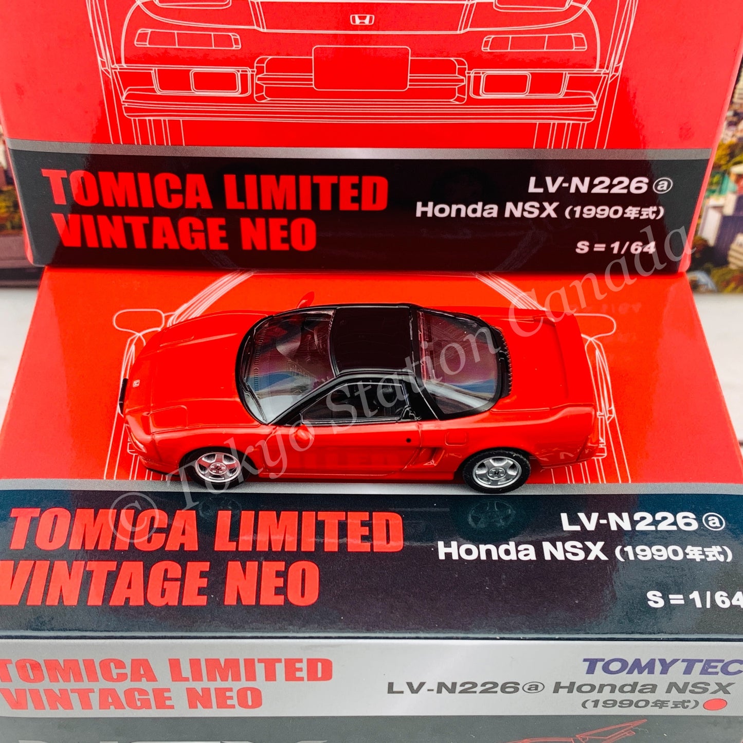 Tomytec Limited Vintage Neo 1/64 Honda NSX RED LV-N226a