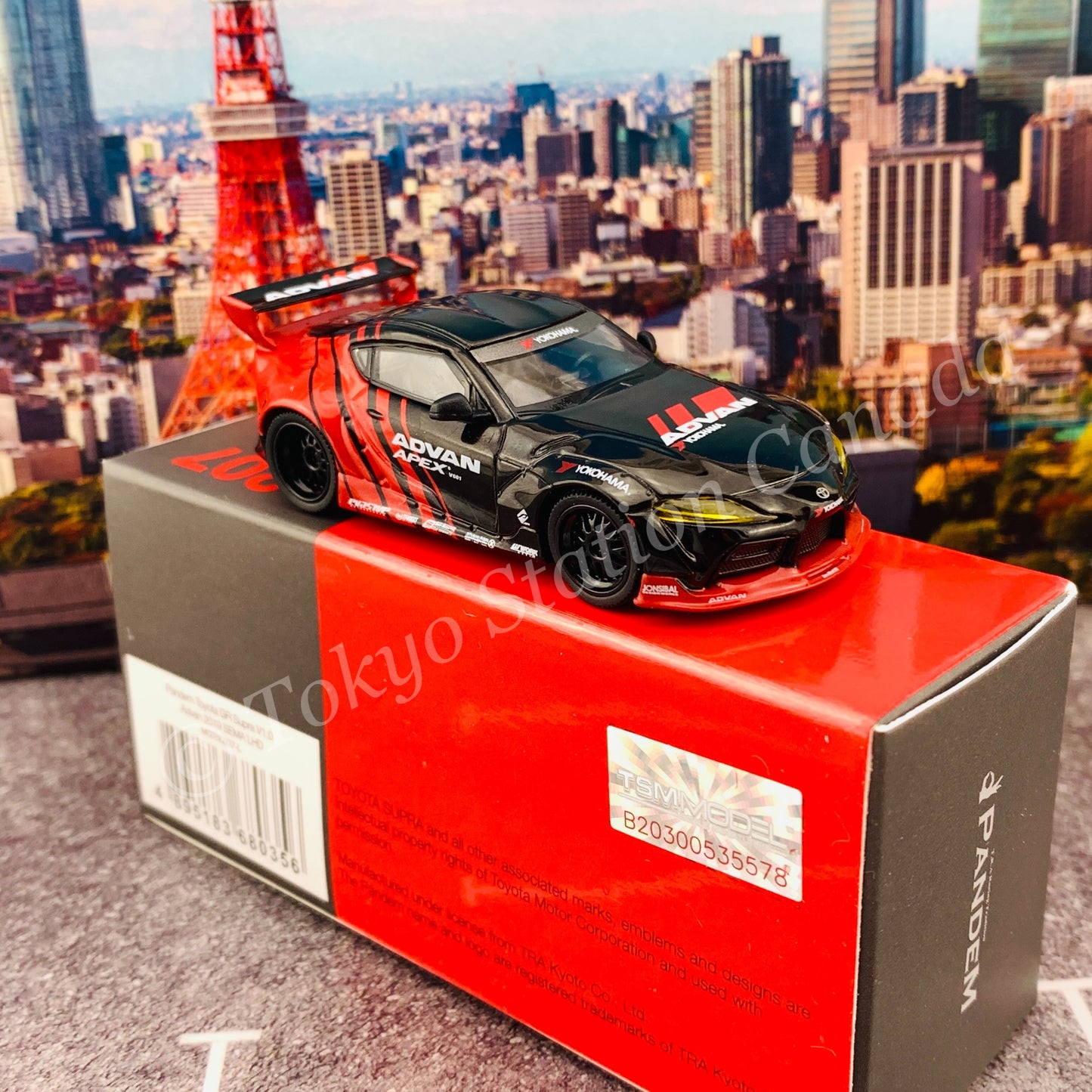 MINI GT 1/64 Pandem Toyota GR Supra V1.0 ADVAN  SEMA 2019 LHD MGT00207-L