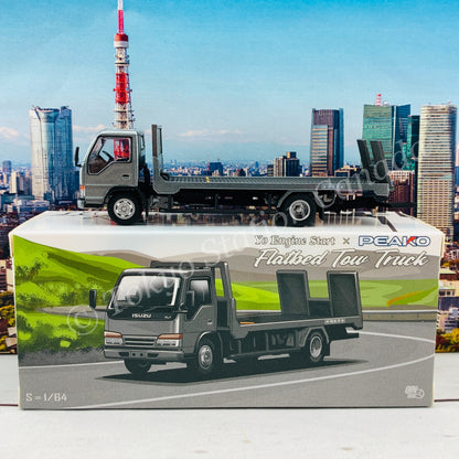 Peako64 1/64 Flatbed Tow Truck (Grey) 63504 