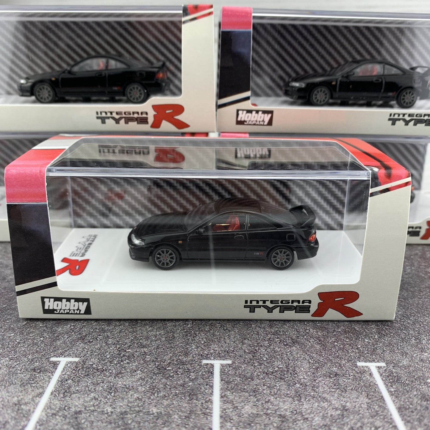 Hobby Japan 1/64 Honda Integra Type R (DC2) 1998 Starlight Black Pearl HJ641004BBK