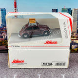 Schuco 1/64 VW Käfer (Beetle) with Roof Rack and Baggage 452017000