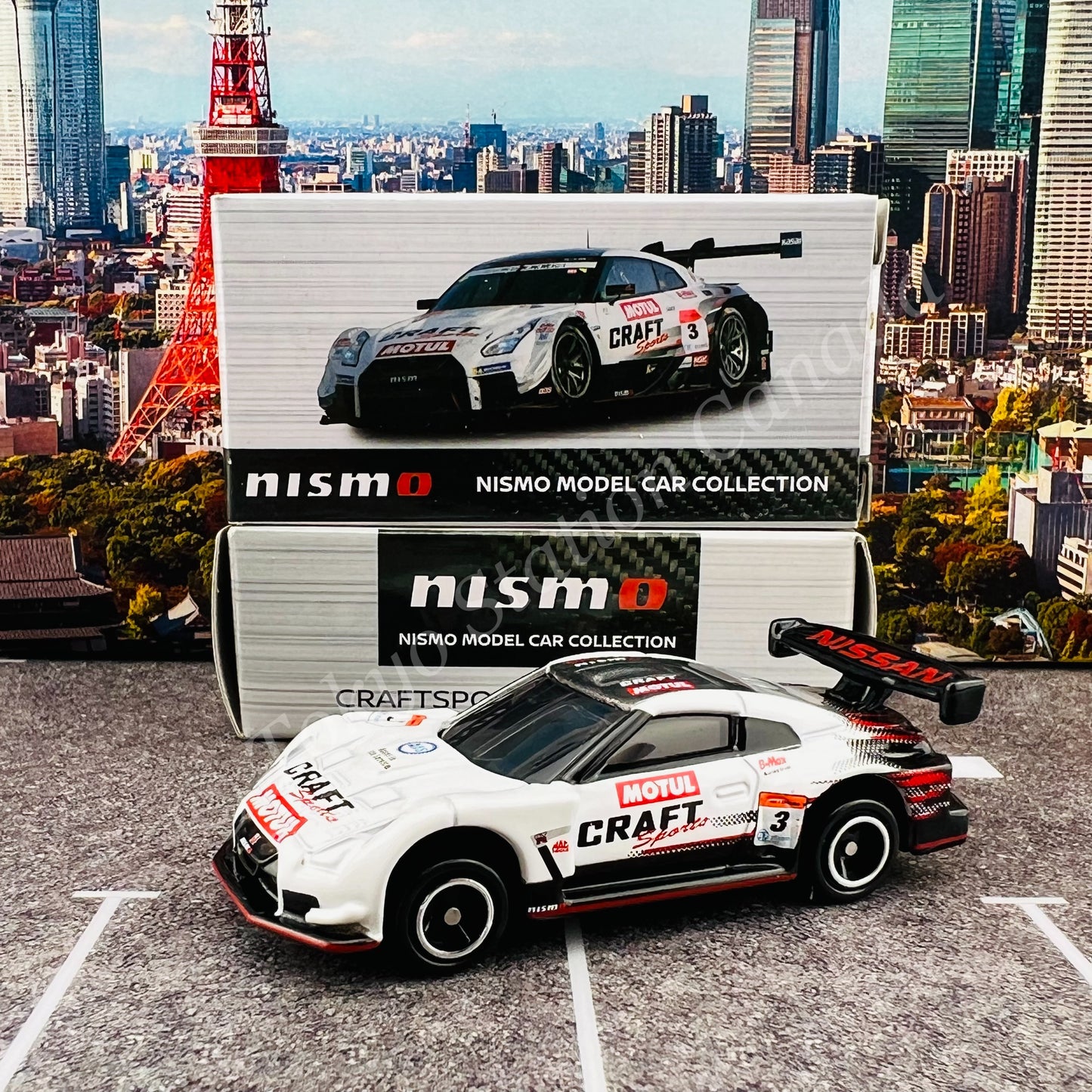 Nismo Model Car Collection Craftsports Motul GT-R #3 Super GT GT500 2018 KWAM136006