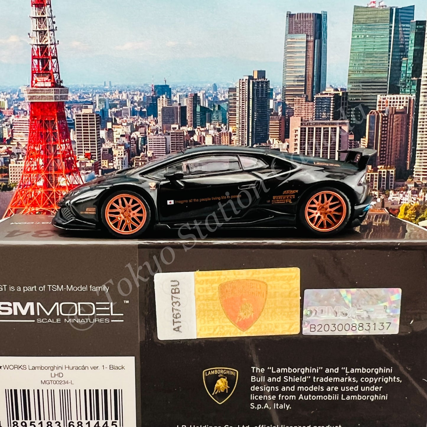 MINI GT 1/64 LB WORKS Lamborghini Huracán Ver. 1 Black LHD MGT00234-L
