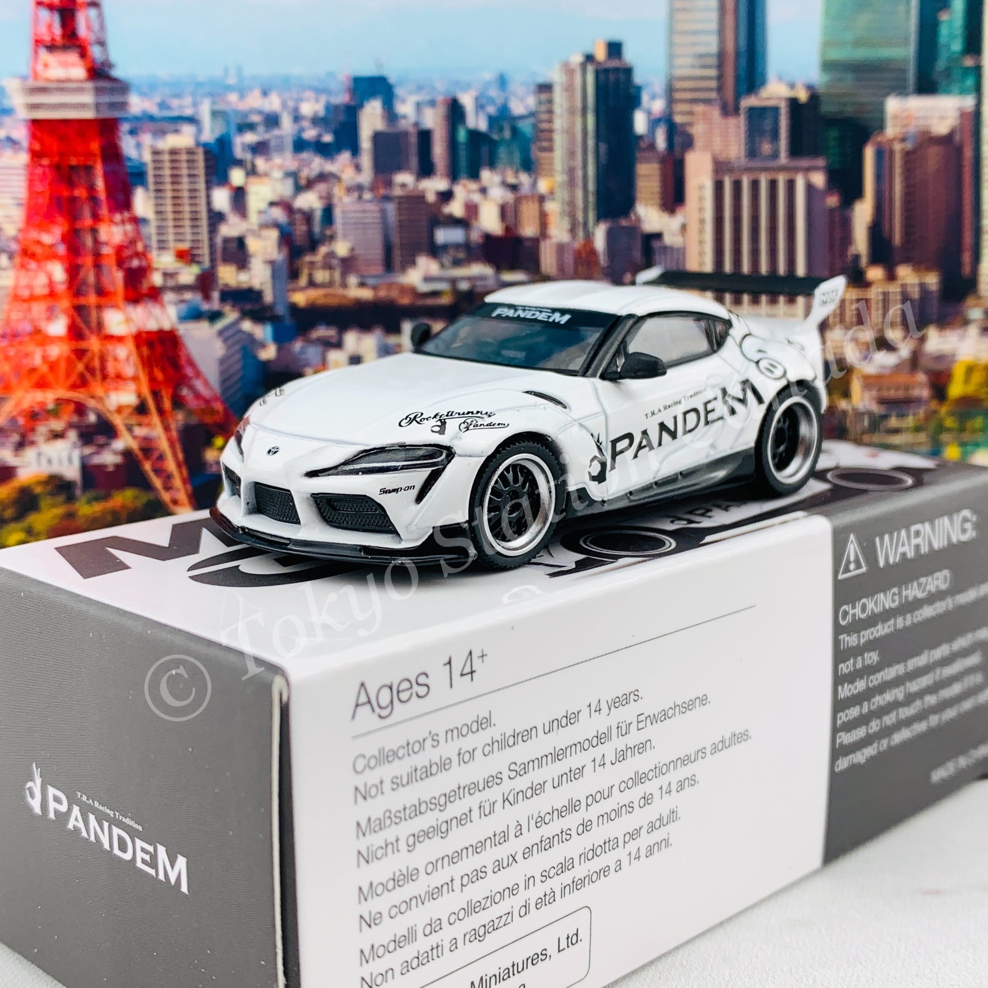 MINI GT 1/64 Pandem Toyota GR Supra V1.0 White RHD MGT00180-R