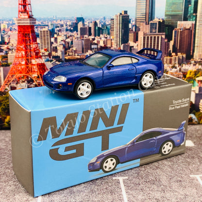 MINI GT 1/64 Toyota Supra  Blue Pearl Metallic RHD MGT00211-R