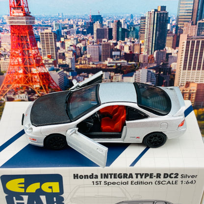 ERA CAR 28 1/64 Honda Integra Type-R DC2 Silver 1ST Special Edition HA20DC2RF28