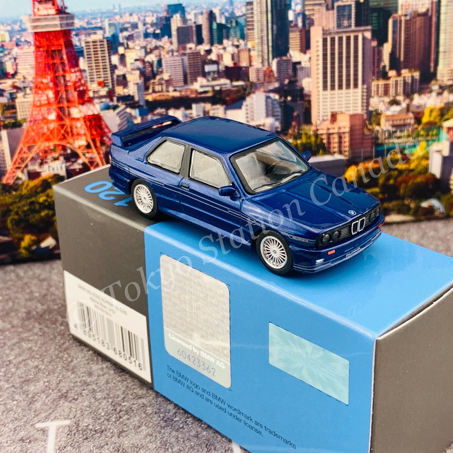 MINI GT 1/64 BMW M3 (E30) ALPINA B6 3.5S  Alpina Blue LHD MGT00120-L