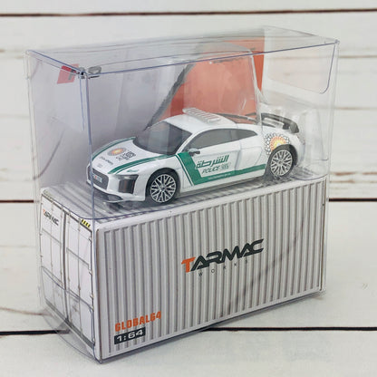 Tarmac Works GLOBAL64 1/64 Audi R8 V10 Plus - Dubai Police