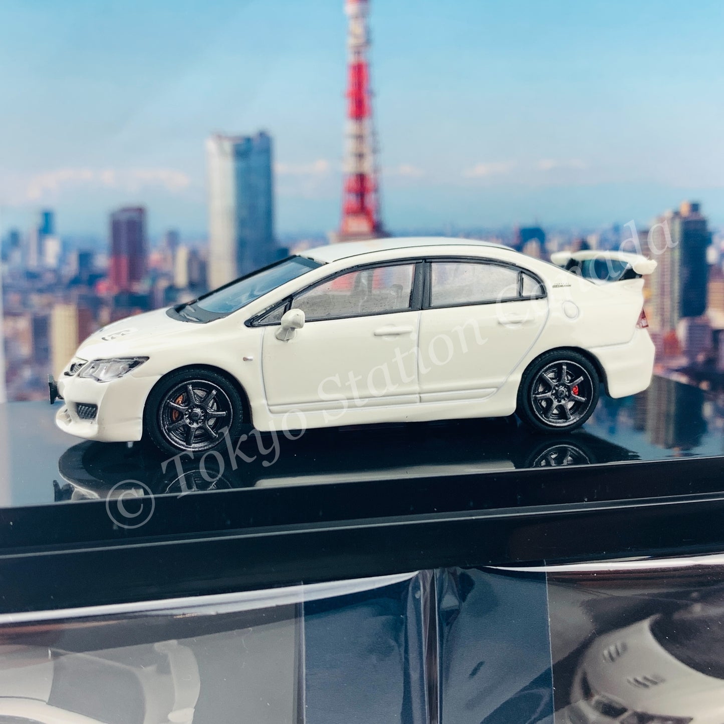 HOBBY JAPAN 1/64 Mugen Civic TYPE R (FD2) Championship White HJ641003MW