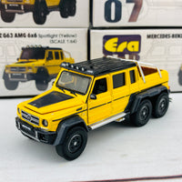 ERA CAR 07 1/64 Mercedes Benz G63 AMG 6x6 Spotlight Yellow MB196X6RN07