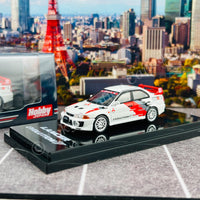 HOBBY JAPAN 1/64 MITSUBISHI LANCER GSR EVOLUTION 5 (CP9A) 1998 Gr. A Promotion Model White HJ641032CW