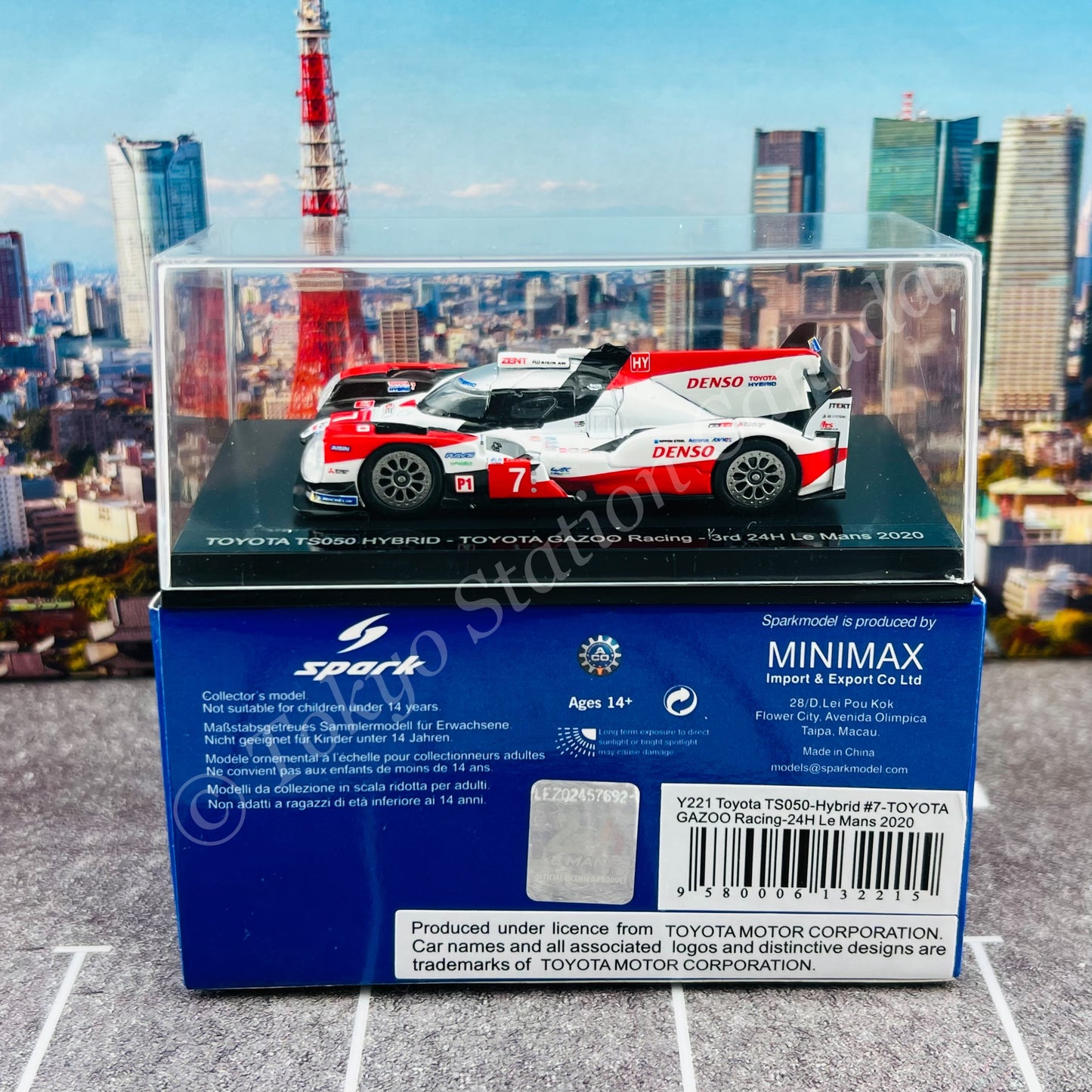 Sparky 1/64 TOYOTA TS050 HYBRID NO.7 TOYOTA GAZOO RACING 3RD 24H LE MANS 2020 M. CONWAY - K. KOBAYASHI - J. M. LÓPEZ Y221