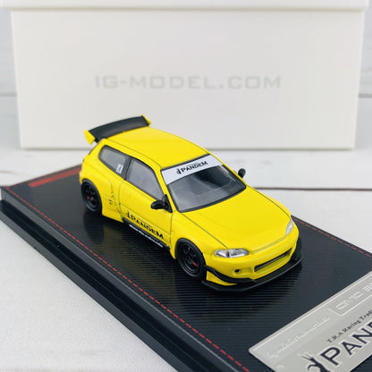 Ignition Model 1/64 Pandem Civic (EG6) Yellow 1416