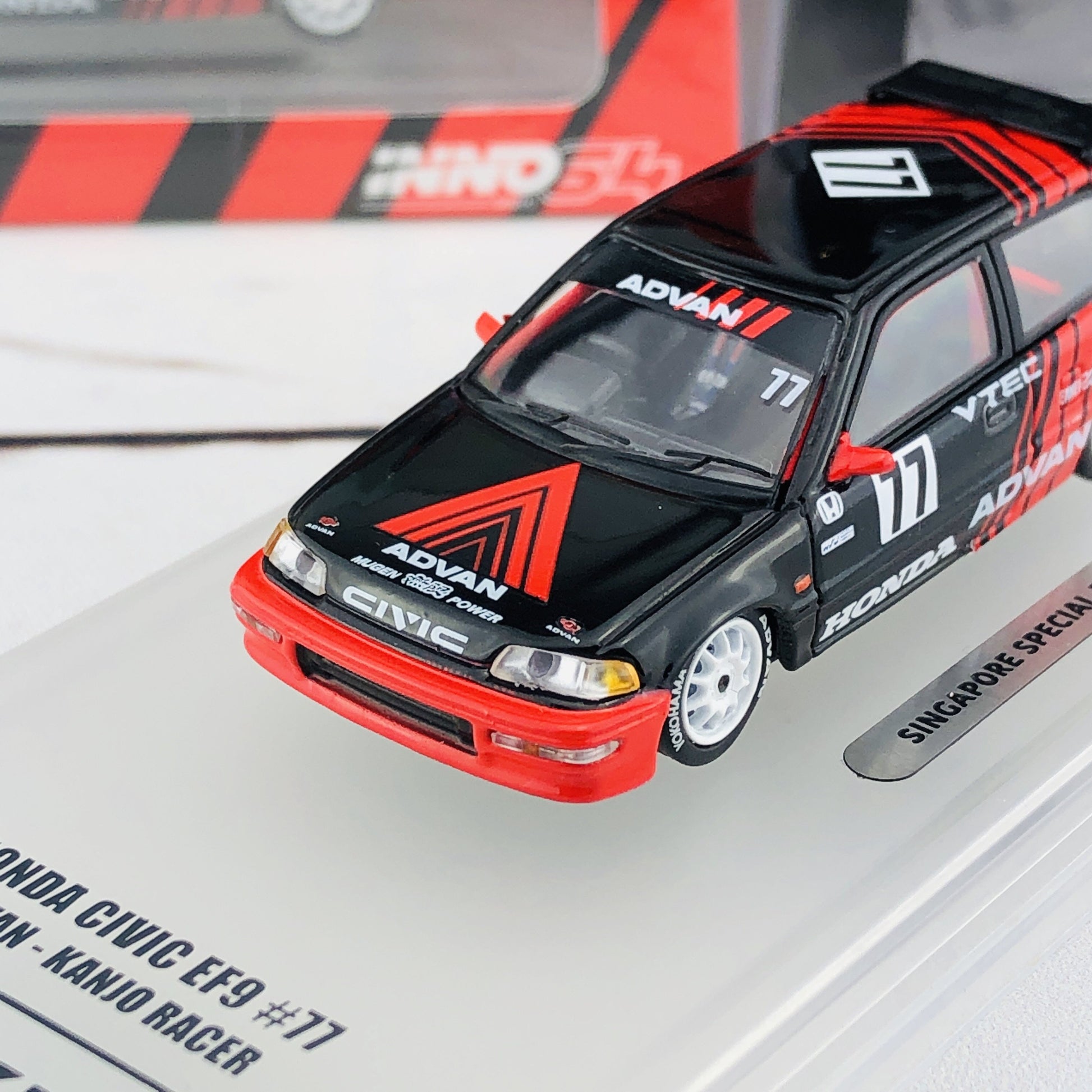 INNO HONDA CIVIC EF9 #77 Advan - Kanjo Racer (Singapore Special Edition) IN64-EF9-ADSGS